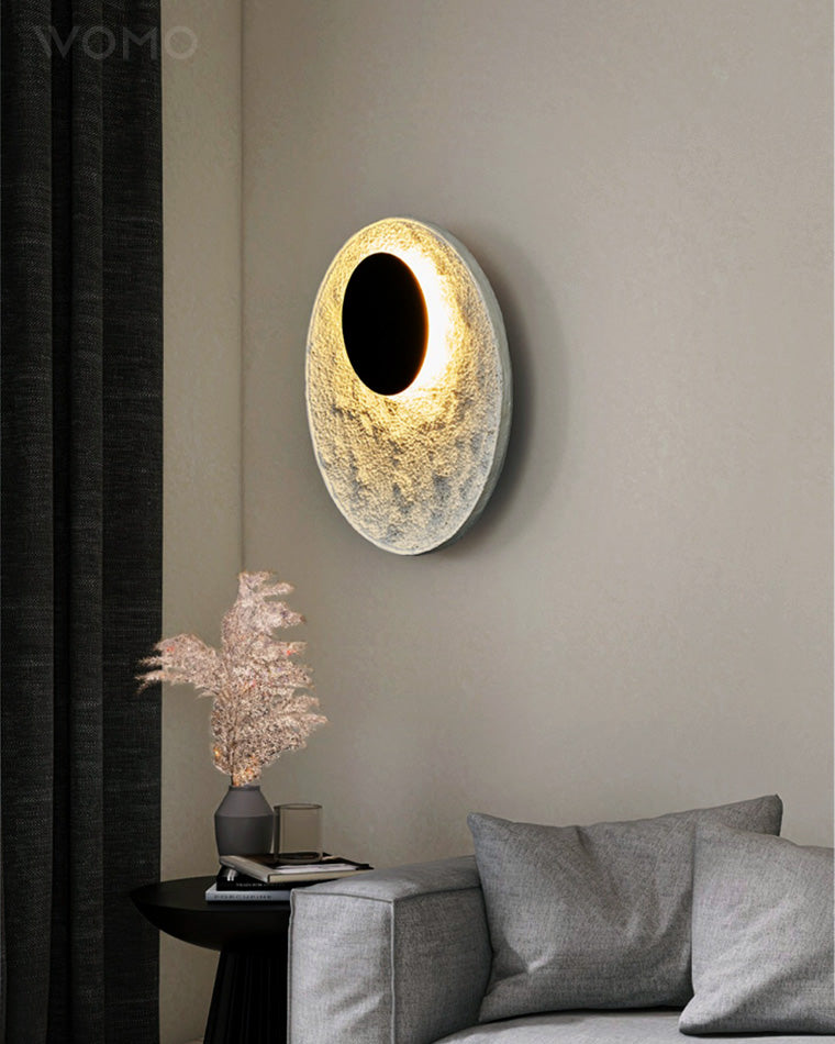 WOMO Eclipse Round Disc Wall Sconce-WM6034