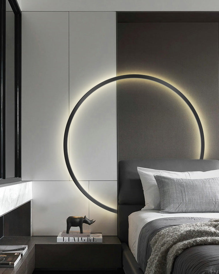 WOMO Large Circular Accent Wall Sconce-WM6040