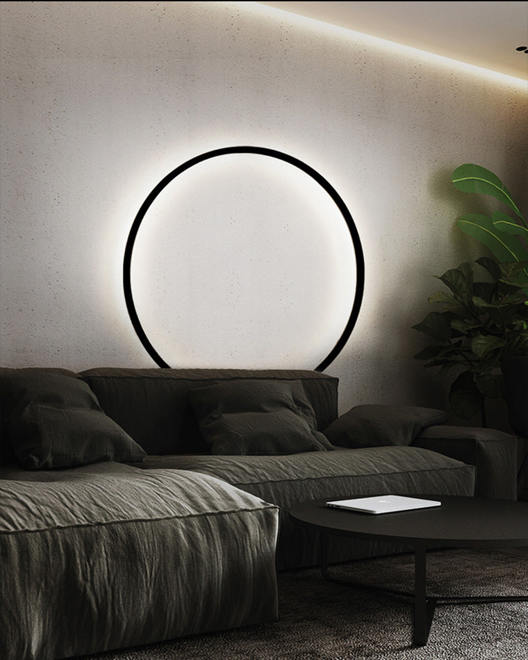 WOMO Large Circular Accent Wall Sconce-WM6040