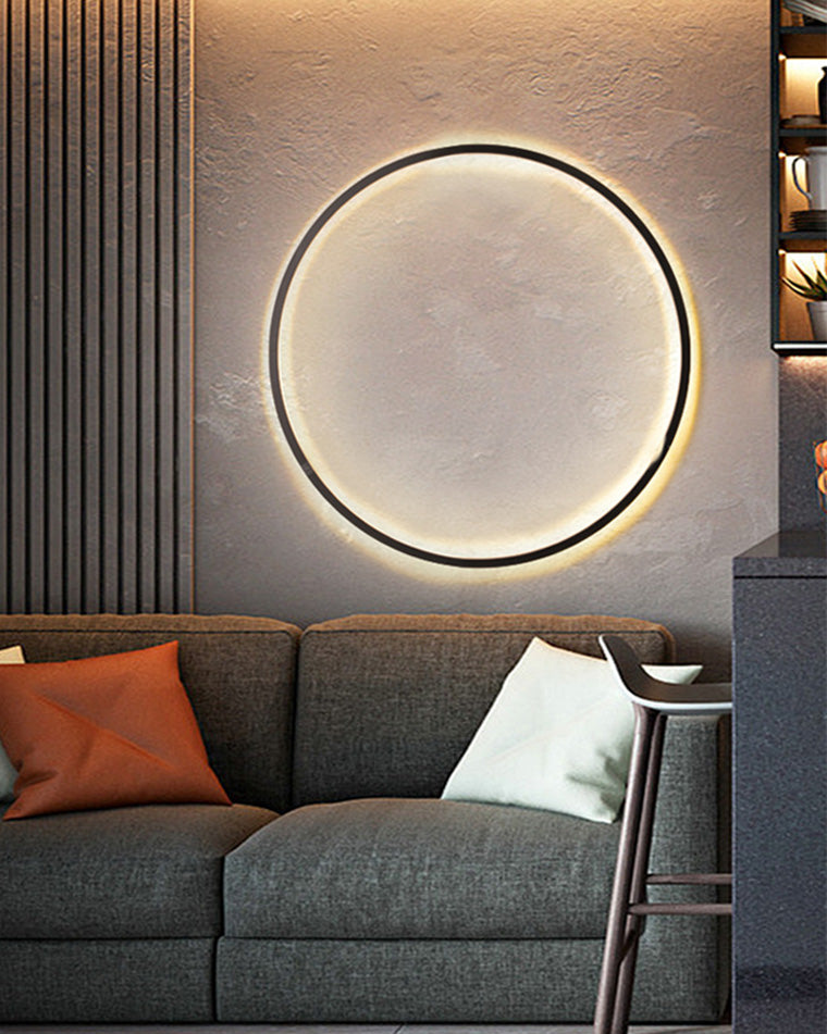 WOMO Large Circular Accent Wall Sconce-WM6040