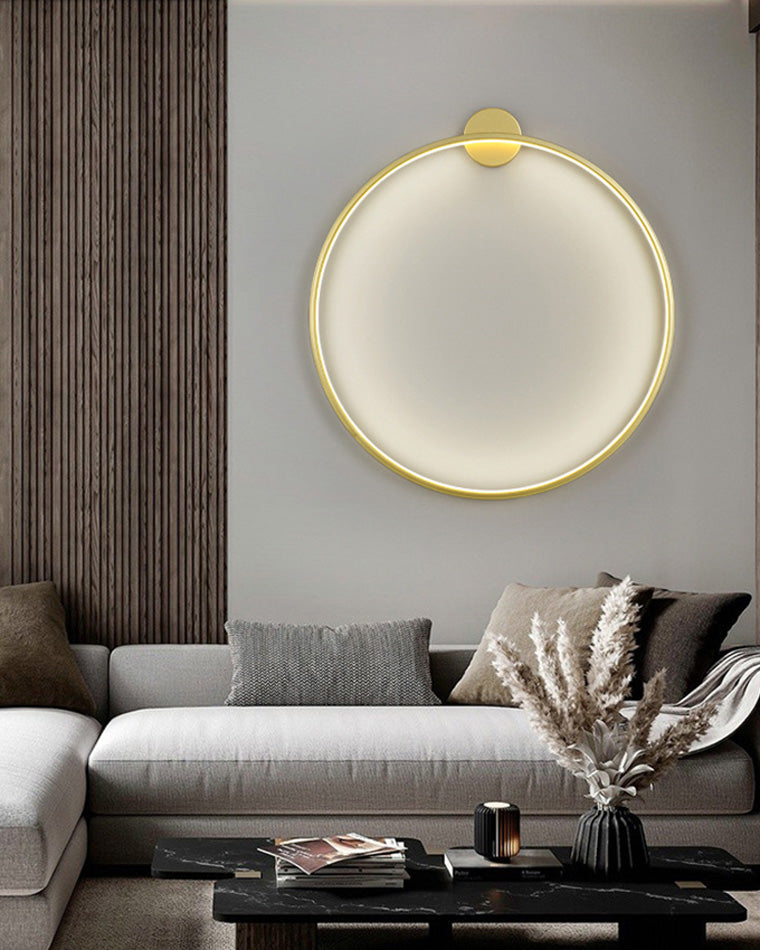 WOMO Large Circular Accent Wall Sconce-WM6040