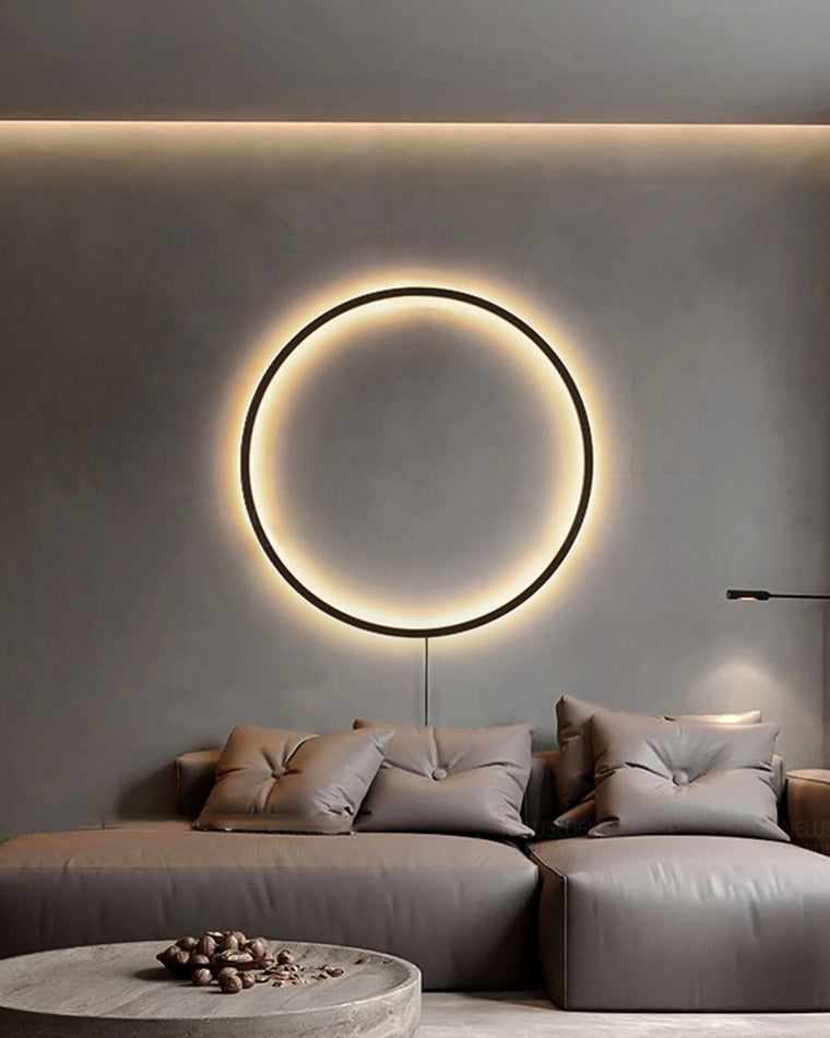 WOMO Large Circular Accent Wall Sconce-WM6040