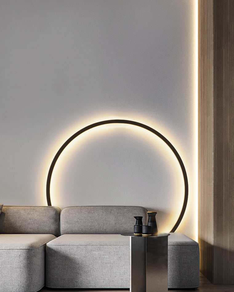 WOMO Large Circular Accent Wall Sconce-WM6040