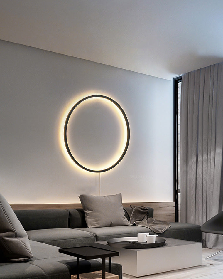 WOMO Large Circular Accent Wall Sconce-WM6040