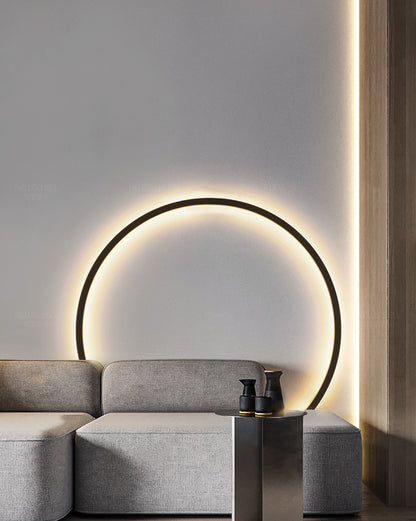 WOMO Large Circular Accent Wall Sconce-WM6040