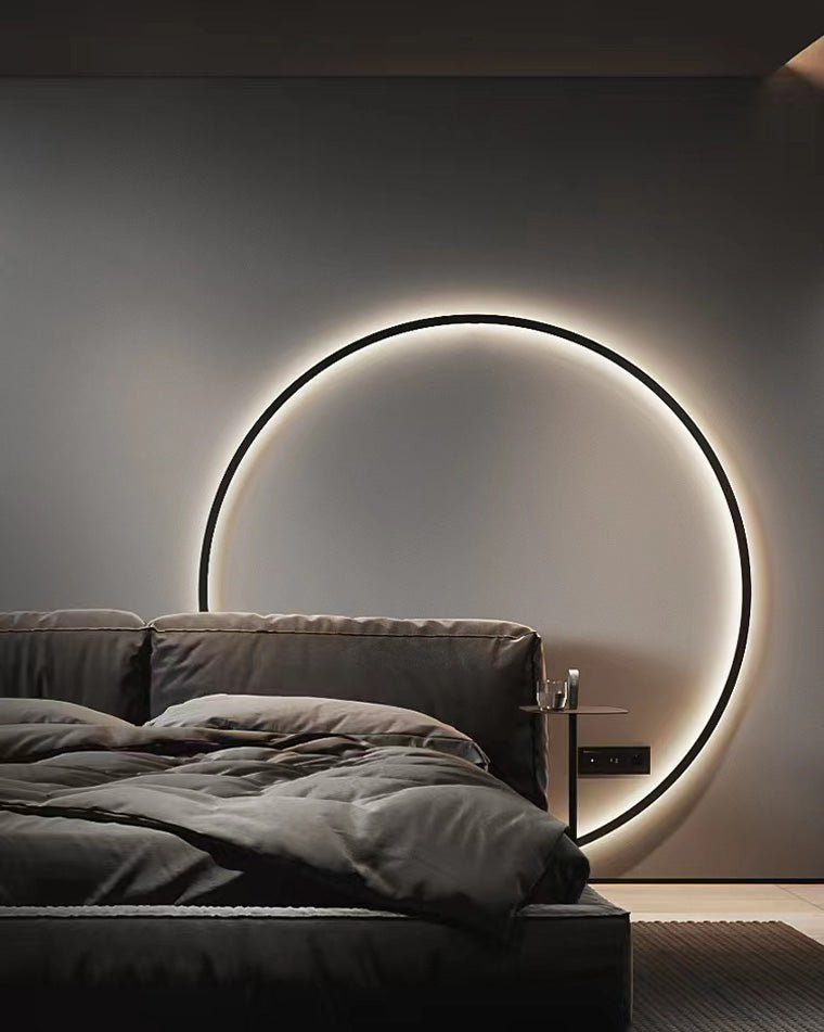 WOMO Large Circular Accent Wall Sconce-WM6040