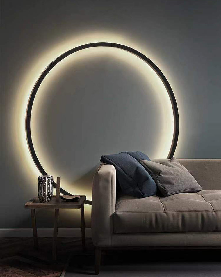 WOMO Large Circular Accent Wall Sconce-WM6040