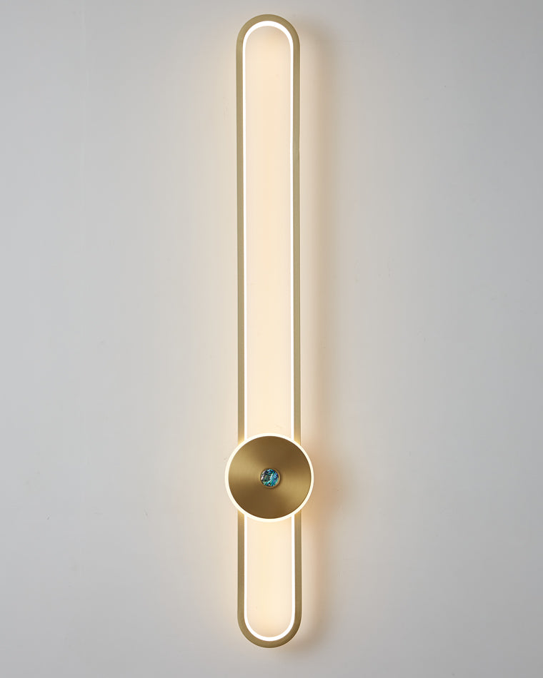 WOMO Long Oval Accent Wall Sconce-WM6045