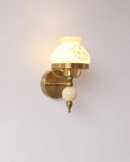 WOMO French Pink Glass Wall Sconce-WM6046