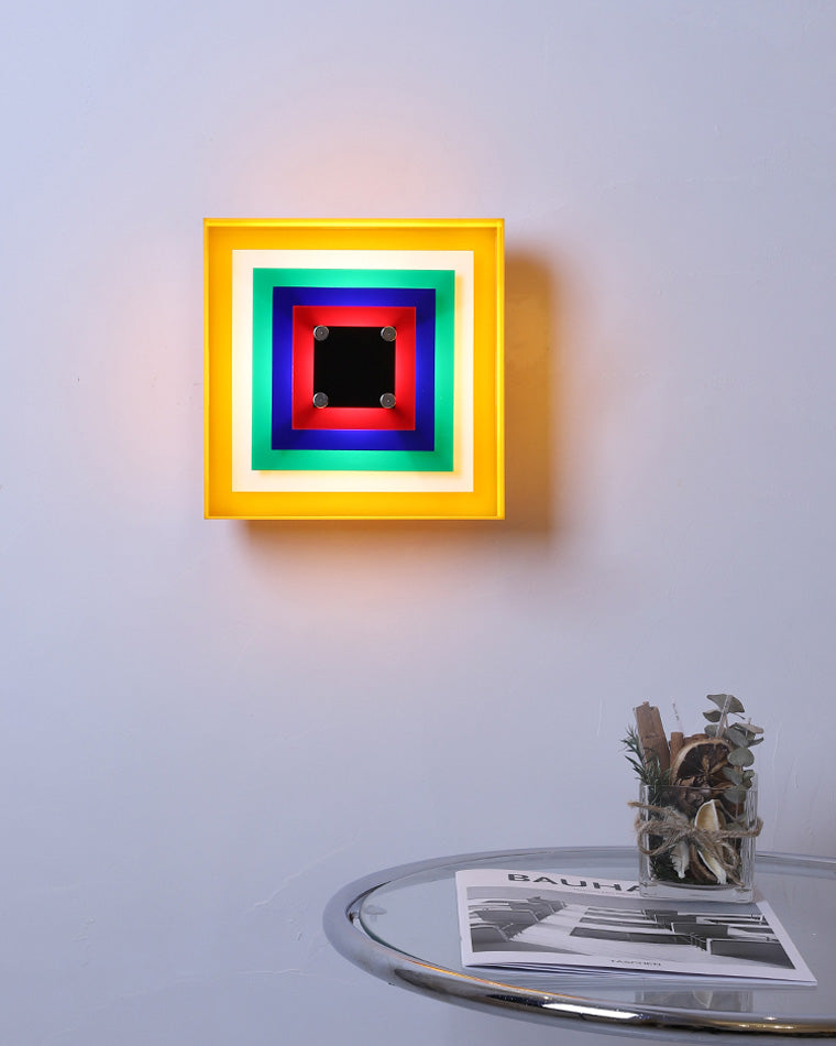 WOMO Square Sculptural Wall Sconce-WM6047