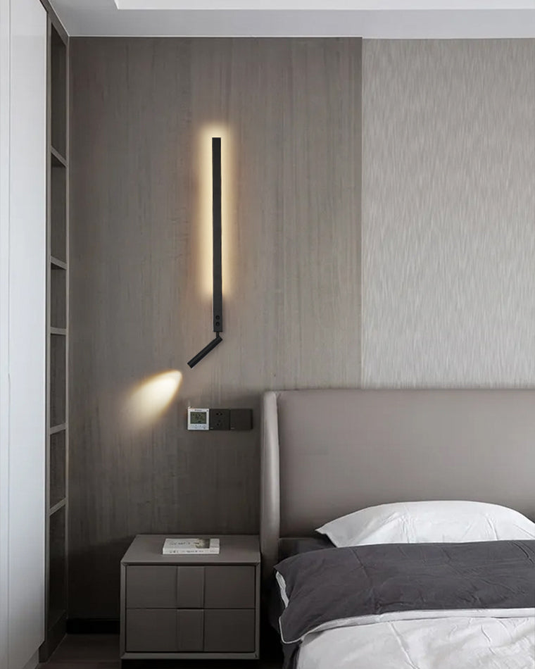 WOMO Long Linear Wall Sconce with Spotlight-WM6052