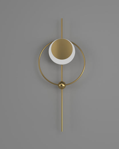 WOMO Eclipse Brass Sculptural Wall Sconce-WM6058