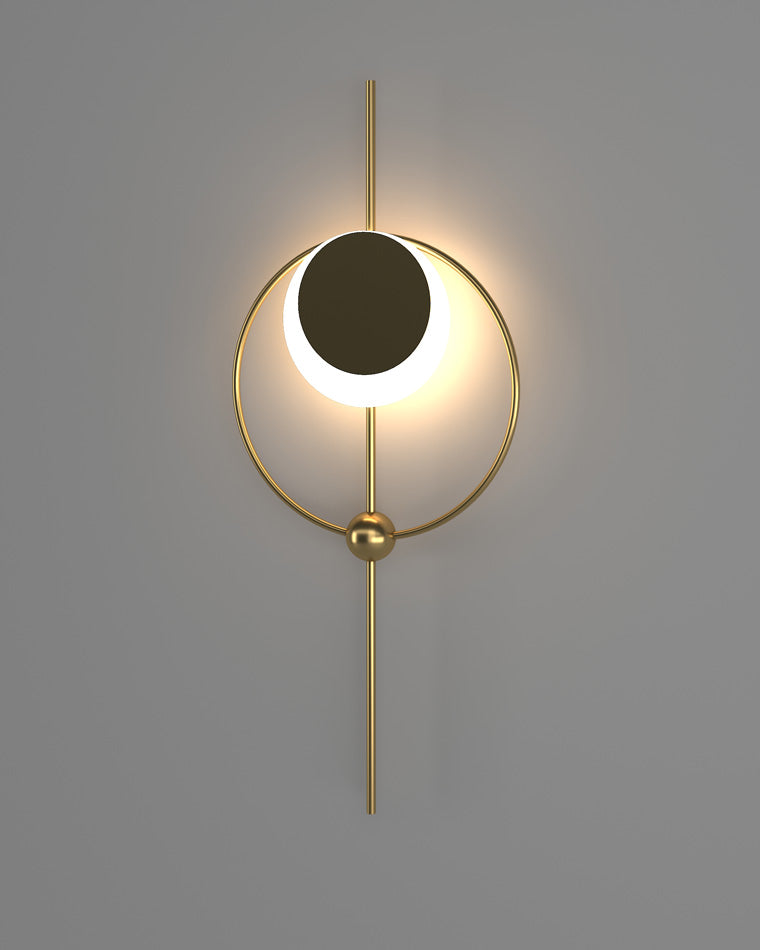 WOMO Eclipse Brass Sculptural Wall Sconce-WM6058