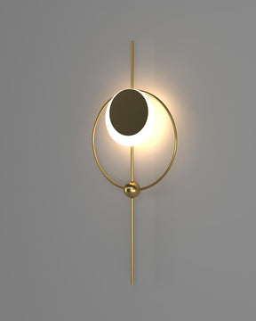 WOMO Eclipse Brass Sculptural Wall Sconce-WM6058