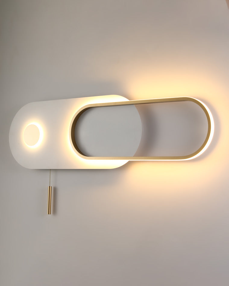 WOMO Pull Chain Oval Wall Sconce-WM6063