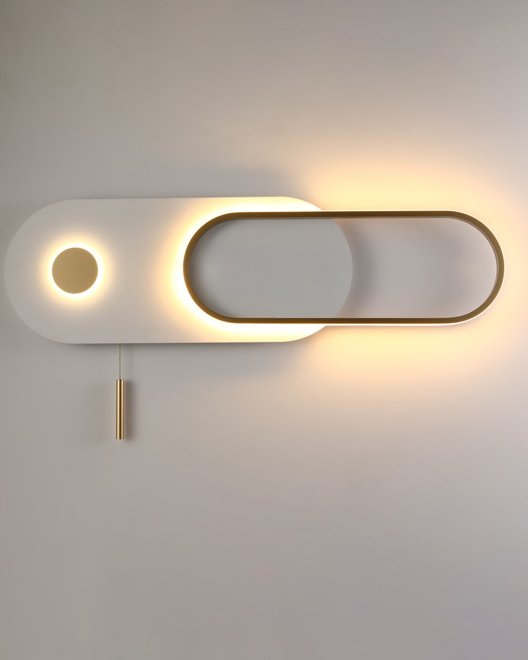 WOMO Pull Chain Oval Wall Sconce-WM6063