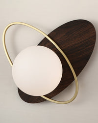 WOMO Frosted Glass Oval Accent Wall Sconce-WM6064