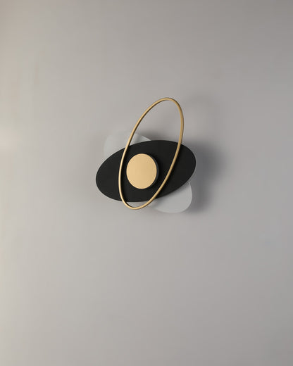 WOMO Frosted Glass Oval Accent Wall Sconce-WM6064