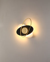 WOMO Frosted Glass Oval Accent Wall Sconce-WM6064