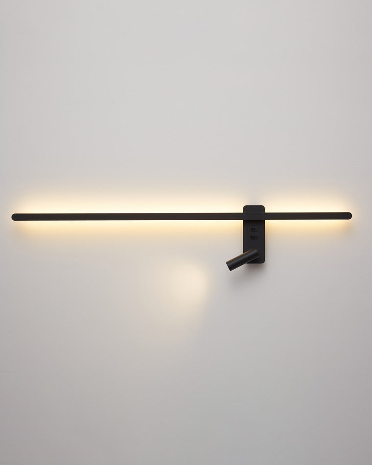 WOMO Switchable Long Linear Wall Sconce with Spotlight-WM6068