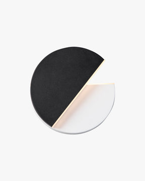 WOMO Adjustable Black & White Round Disc Wall Lamps-WM6071