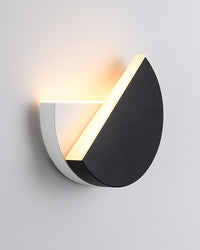 WOMO Adjustable Black & White Round Disc Wall Lamps-WM6071