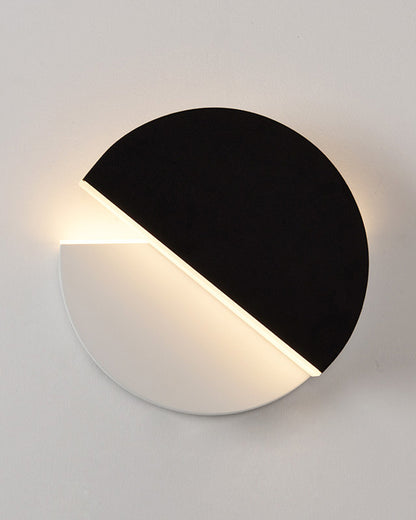 WOMO Adjustable Black & White Round Disc Wall Lamps-WM6071