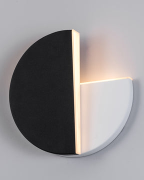 WOMO Adjustable Black & White Round Disc Wall Lamps-WM6071