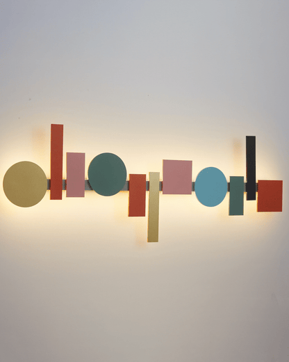 WOMO Colorful Sculptural Art Wall Sconce-WM6080