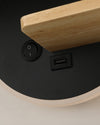 WOMO Round Accent Wall Sconce with Shelf, Switch and USB-WM6084 thumbnail