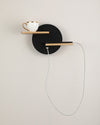WOMO Round Accent Wall Sconce with Shelf, Switch and USB-WM6084 thumbnail