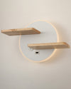 WOMO Round Accent Wall Sconce with Shelf, Switch and USB-WM6084 thumbnail