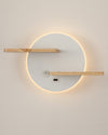 WOMO Round Accent Wall Sconce with Shelf, Switch and USB-WM6084 thumbnail