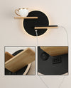 WOMO Round Accent Wall Sconce with Shelf, Switch and USB-WM6084 thumbnail