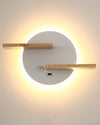 WOMO Round Accent Wall Sconce with Shelf, Switch and USB-WM6084 thumbnail