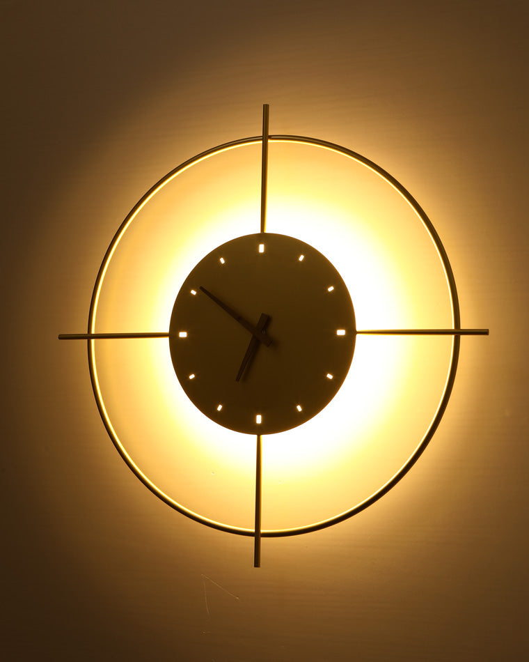 WOMO Wall Clock with Led Light-WM6085