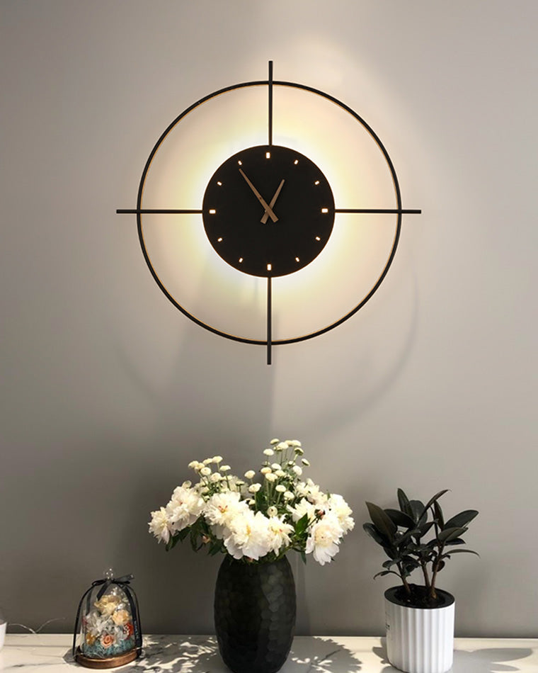 WOMO Wall Clock with Led Light-WM6085