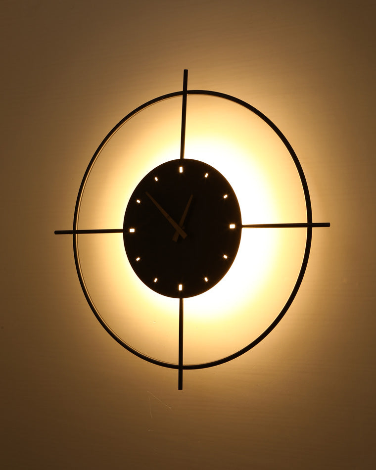 WOMO Wall Clock with Led Light-WM6085