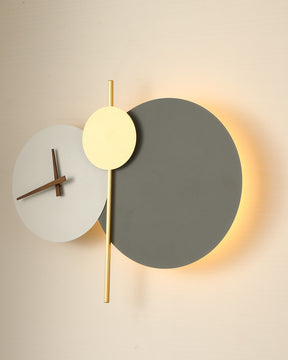 WOMO Sculptural Wall Clock with Led Light-WM6089