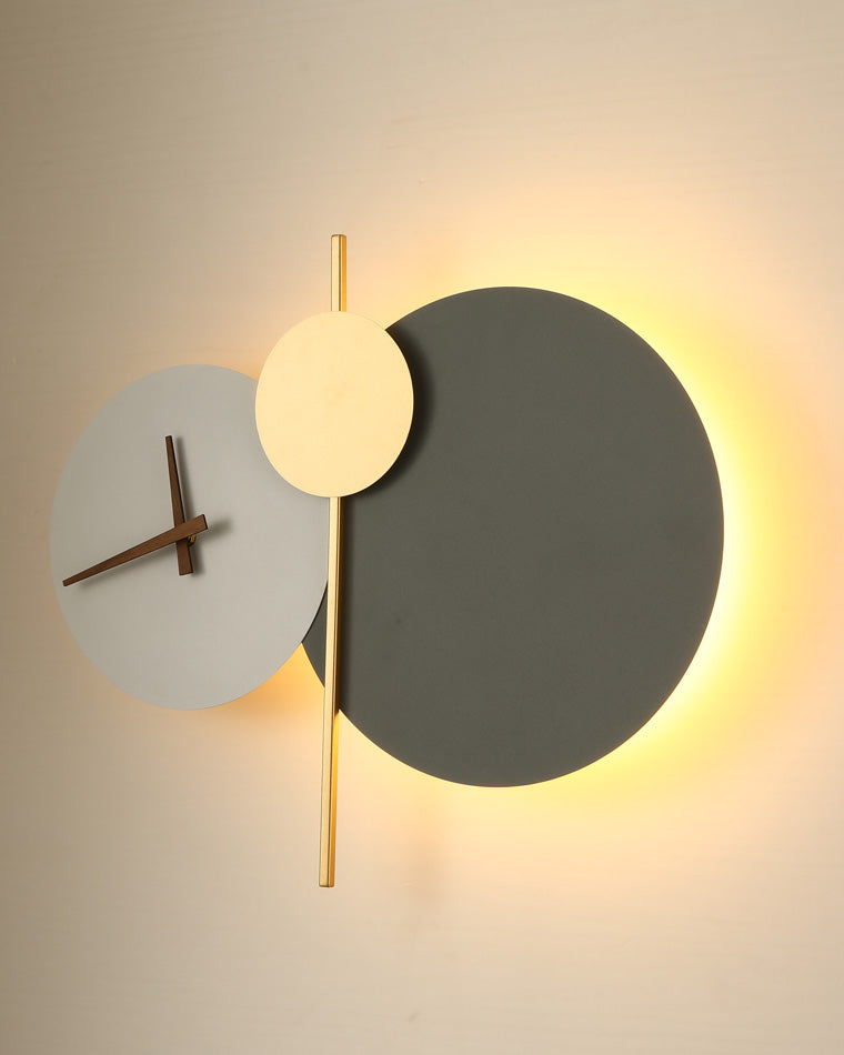 WOMO Sculptural Wall Clock with Led Light-WM6089