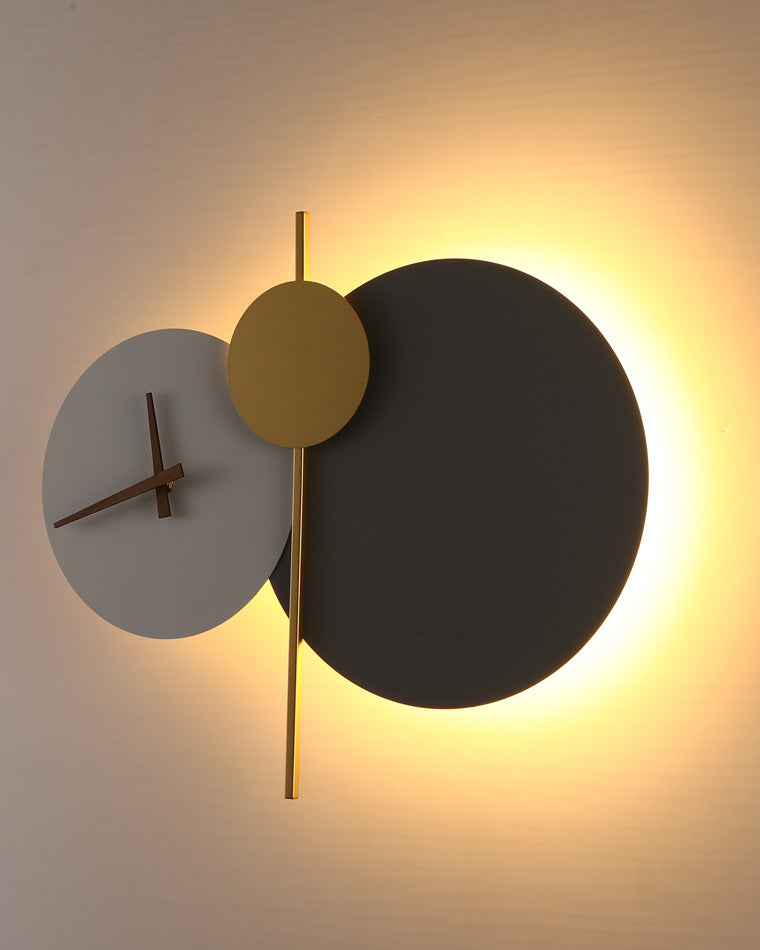 WOMO Sculptural Wall Clock with Led Light-WM6089