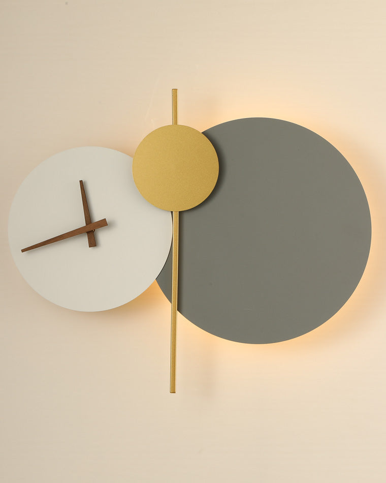 WOMO Sculptural Wall Clock with Led Light-WM6089
