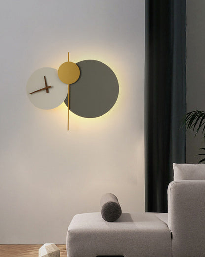 WOMO Sculptural Wall Clock with Led Light-WM6089