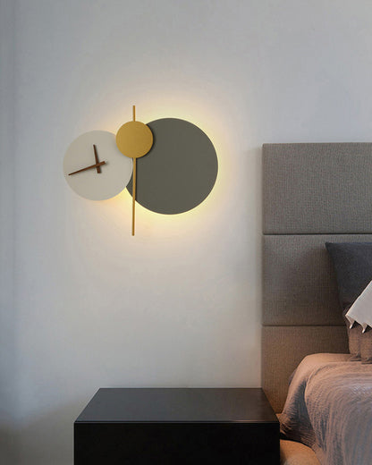 WOMO Sculptural Wall Clock with Led Light-WM6089