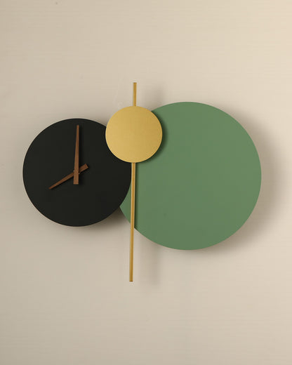 WOMO Sculptural Wall Clock with Led Light-WM6089