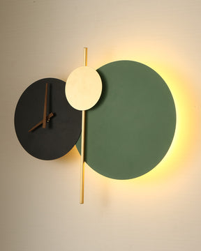 WOMO Sculptural Wall Clock with Led Light-WM6089