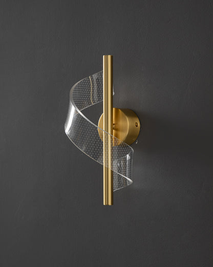 WOMO Ribben Brass Wall Sconce-WM6092