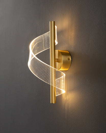 WOMO Ribben Brass Wall Sconce-WM6092