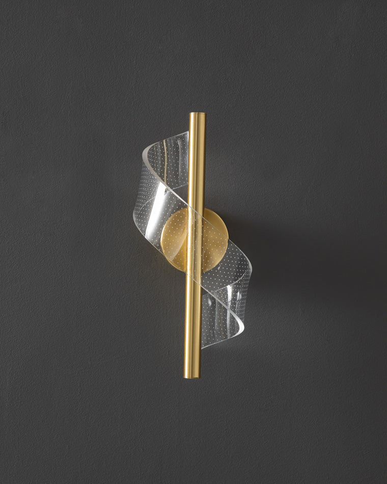 WOMO Ribben Brass Wall Sconce-WM6092