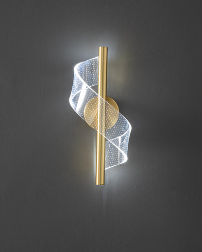 WOMO Ribben Brass Wall Sconce-WM6092